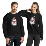 Unisex Sweatshirt "Winterigel" schwarz