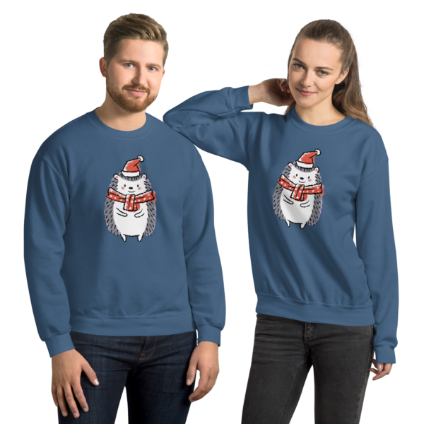 Unisex Sweatshirt "Winterigel" blau