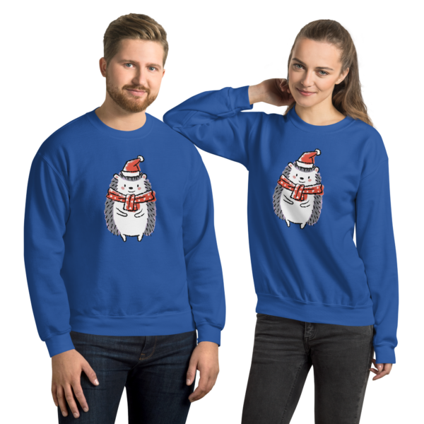 Unisex Sweatshirt "Winterigel" royalblau