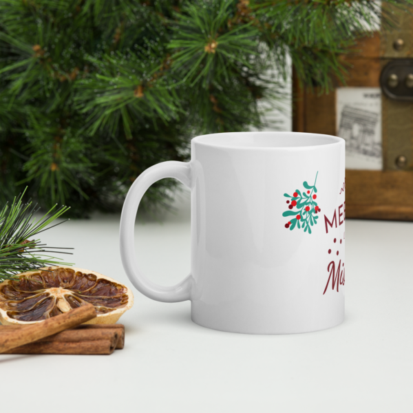 Weiße, glänzende Tasse