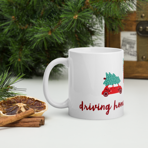Weiße, glänzende Tasse