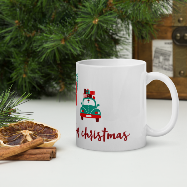 Weiße, glänzende Tasse